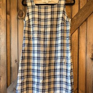 Sara Campbell Navy and White Checkered Dress